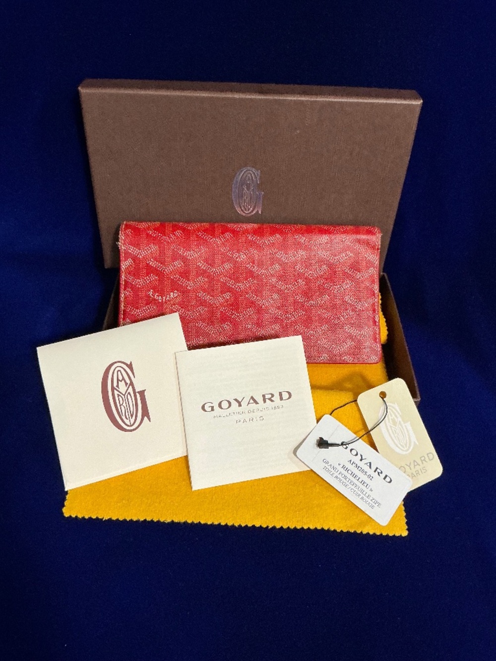 Goyard Wallet Richelieu Long Bifold Red